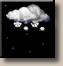 Tuesday Night: Chance Snow Showers then Partly Cloudy